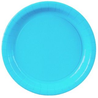 Bermuda Blue (Turquoise) Paper Dinner Plates
