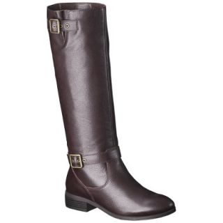 Womens Mossimo Supply Co. Rylee Genuine Leather Tall Boot   Brown 8.5