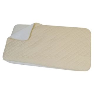 Flat Cotton Fitted Crib Pad in Natural