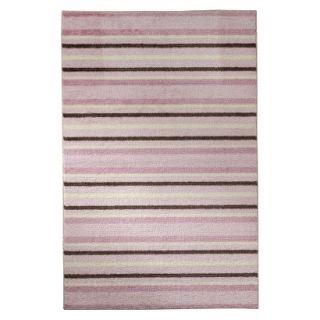 Pink Stripe Rug by Mohawk 60x84