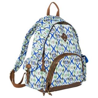Mad Love Geometric Print Backpack Handbag   Blue/Green