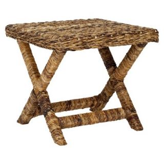 Accent Table Safavieh Wicker X Side Table   Brown