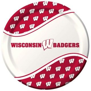 Wisconsin Badgers Dinner Plates