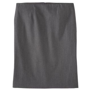 Merona Womens Plus Size Classic Pencil Skirt   Gray 24W