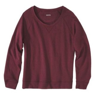 Merona Womens Plus Size Long Sleeve Pullover Top   Red 1