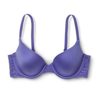 Self Expressions By Maidenform Womens Lace Wing Demi Bra 5648   Blue 38D