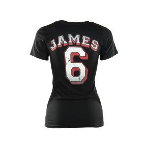 Miami Heat Lebron James 5th & Ocean NBA Womens Player T Shirt