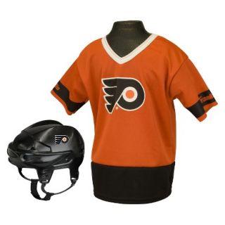 Franklin sports NHL Flyers Kids Jersey/Helmet Set  OSFM ages 5 9