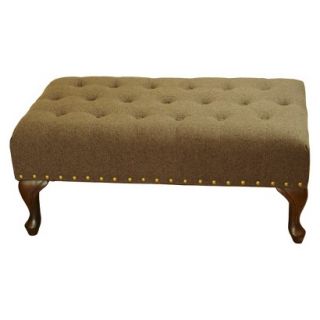 Bench Kinfine Brown Chenille Cocktail Table