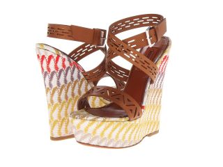 Missoni Crochet Wave Wedge Sandal Womens Sandals (Brown)
