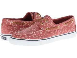 Sperry Top Sider Bahama 2 Eye Womens Slip on Shoes (Red)