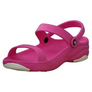 USADawgs Hot Pink / White Premium Womens 3 Strap Sandal   5