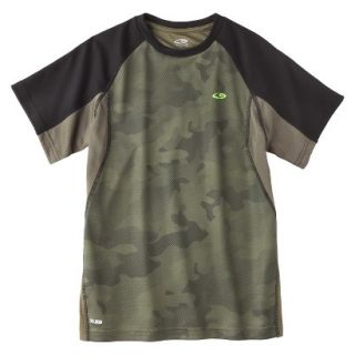 C9 by Champion Boys Pieced Short Sleeve Tech Tee   Olive XS