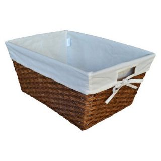 Threshold Rattan Large Tapered Bin with Liner