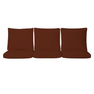 Smith & Hawken Premium Quality Solenti 6 pc. Sofa Cushion Set   Rust