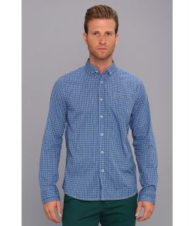 Descendant Of Thieves Keep in Check L/S Woven Mens Long Sleeve Button Up (Blue)