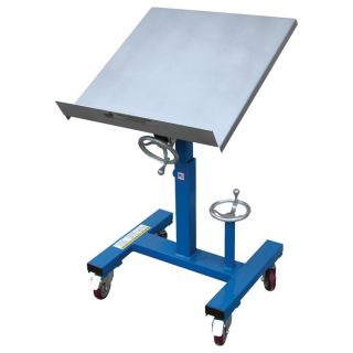 Vestil Mobile Tilting Work Table   300 Lb. Capacity, 24 Inch L x 24 Inch W,