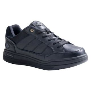 Mens Dickies Athletic Skate Genuine Leather Sneakers   Black 9
