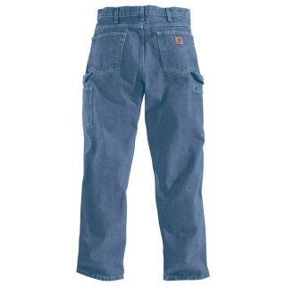 Carhartt Relaxed Fit Tapered Leg Jean   Stonewash, 52 Inch Waist x 30 Inch