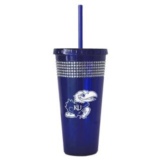 Boelter Brands NCAA 2 Pack Kansas Jayhawks Bling Double Walled Tumbler with
