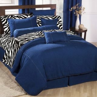 Denim Comforter   Blue (King)