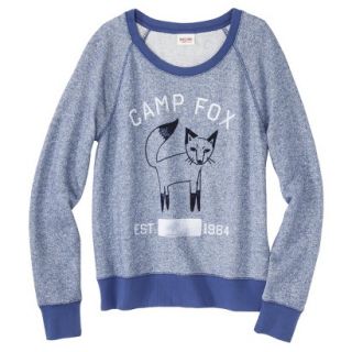 Mossimo Supply Co. Juniors Graphic Sweatshirt   Deep Violet S(3 5)