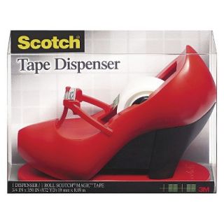 Scotch Honeysuckle Shoe Tape Dispenser with 3/4 x 350 Roll Magic Tape