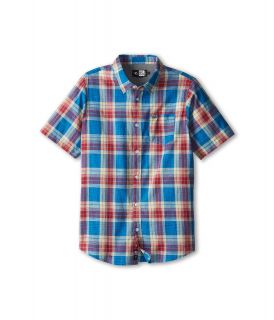 Rip Curl Kids Spanish Sunsets S/S Shirt Boys Short Sleeve Button Up (Blue)