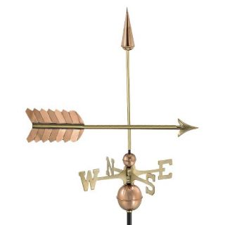 Good Directions Arrow Weathervane   Polished Copper