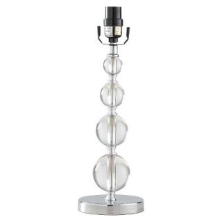 Threshold Acrylic Stacked Ball Lamp Base   Clear Small (Includes CFL Bulb)
