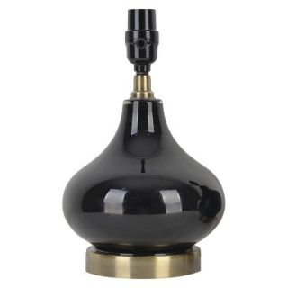 Threshold Small Glass Gourd Lamp Base   Ebony (Includes CFL Bulb)