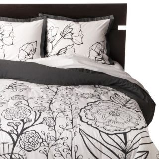 Room Essentials Illustrated Floral Comforter Set   King