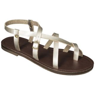 Womens Mossimo Supply Co. Lavinia Gladiator Sandals   Gold 10