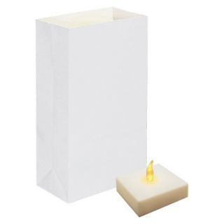 Luminaria Lantern Kit   White (6 Count)