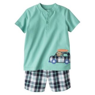 Just One YouMade by Carters Newborn Boys 2 Piece Set   Turquoise/Dark Grey 6 M