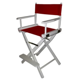 Directors Chair Red Cntr Height Directors Chair White