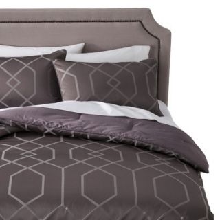 Fieldcrest Modern Geometric Comforter   Gray Marble (King)