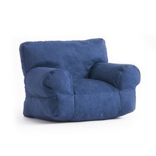 Beansack Kids Purple/ Blue Microfiber Bean Bag Club Chair