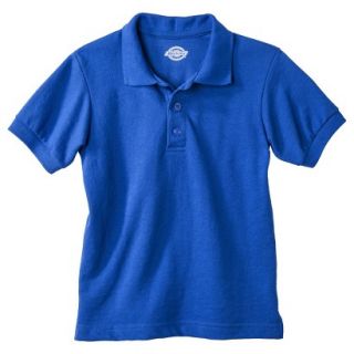 Dickies Boys School Uniform Short Sleeve Pique Polo   Blue 6