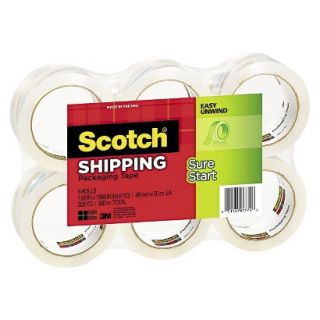 Scotch Packaging Tape   Clear (6 Per Pack)