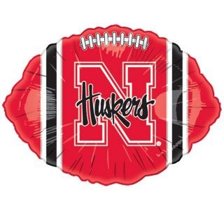Nebraska Cornhuskers Foil Football Balloon