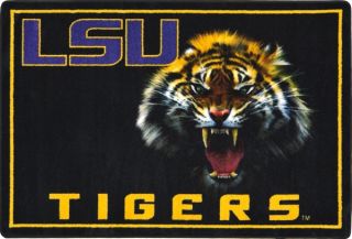 LSU Tigers College Mascot Rug