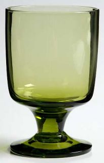 Morgantown Pueblo Green (Moss) Wine Glass   Stem #3019, Moss Green