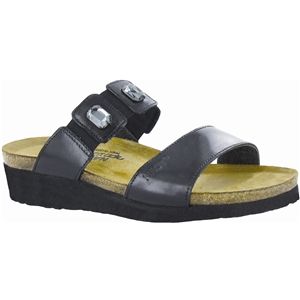 Naot Womens Michele Black Madras Sandals, Size 37 M   4415 030