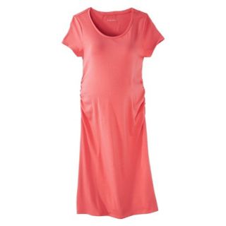 Liz Lange for Target Maternity Short Sleeve Shirt Dress   Melon L