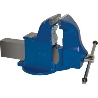 Yost Heavy Duty Industrial Combination Bench Vise   Stationary Base, 6 Inch Jaw