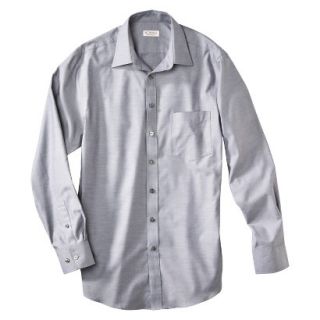 Merona Mens Ultimate Classic Fit Dress Shirt   Railroad Gray Twill Xl