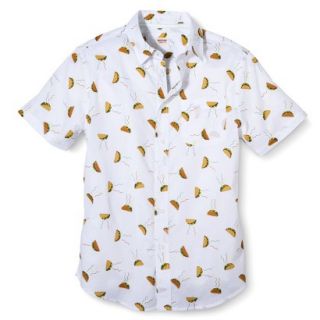 Mossimo Supply Co. Mens Short Sleeve Button Down   Taco Print L