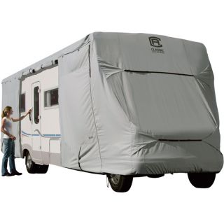 Classic Accessories Permapro Class C RV Cover   Gray, Fits 35ft. to 38ft. RVs