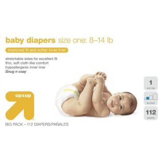 up&up Baby Diapers Big Pack Size 1 (112 Count)